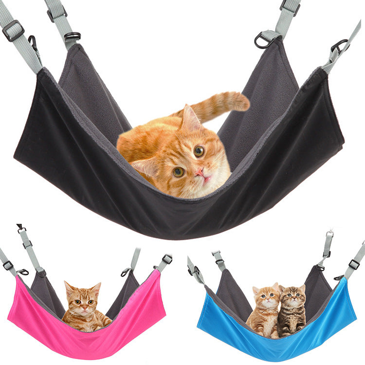 Reversible Hanging Pet Hammock for Cats and Dogs