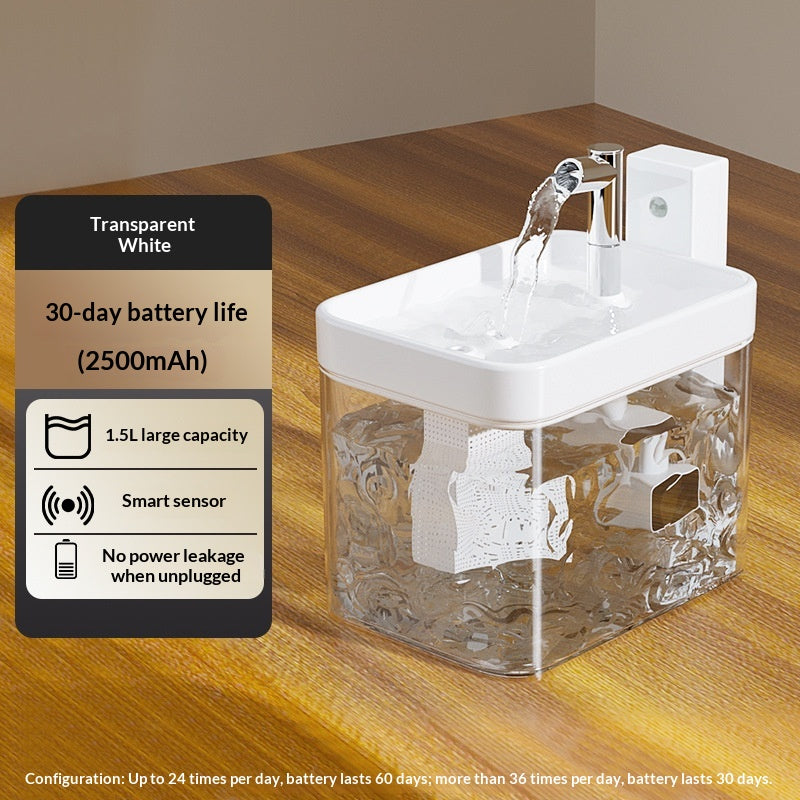 Wireless Sensor Smart Water Fountain, for cats.