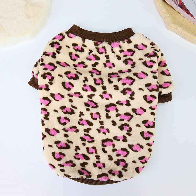Fluffy Print Winter Jacket, for dogs.