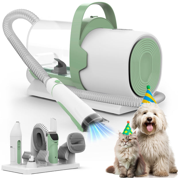Pet Grooming Vacuum – All-in-One Hair Suction & Trimming Tool – side view