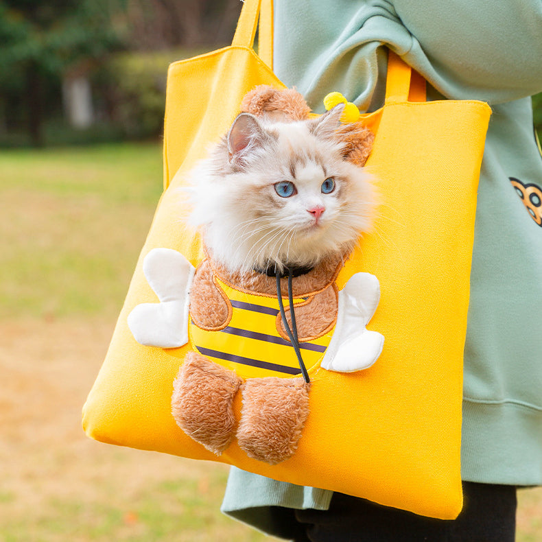 Canvas Shoulder Carrier Bag for Small Dogs and Cats