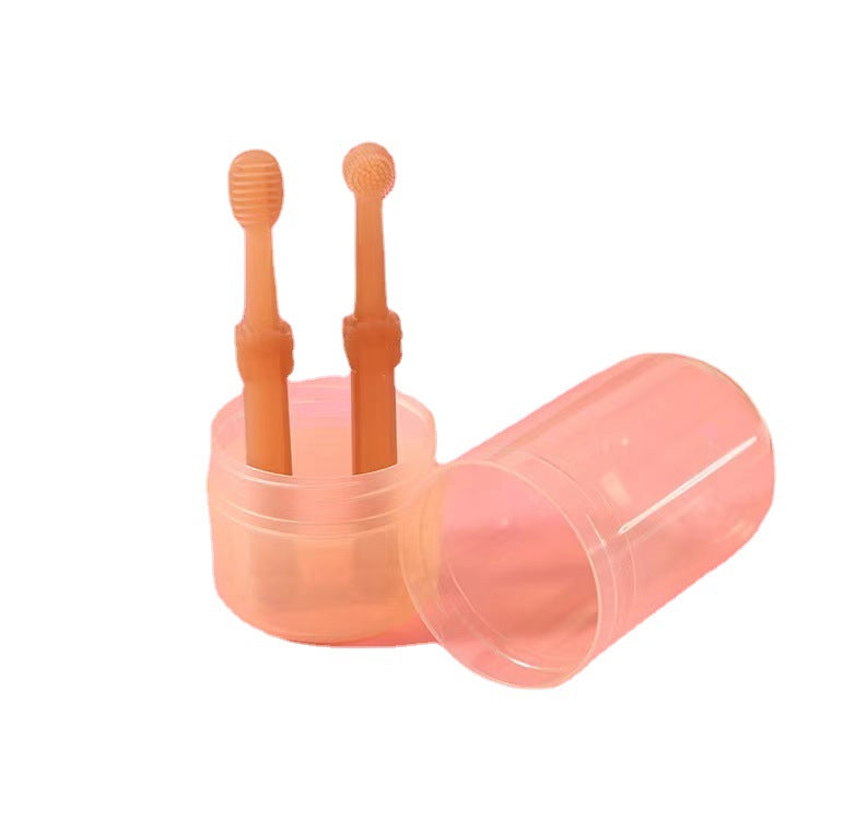 Silicone Toothbrush and Tongue Brush Set, for dogs and cats.