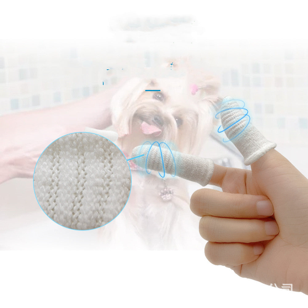 Finger Toothbrush Cover, for dogs and cats.