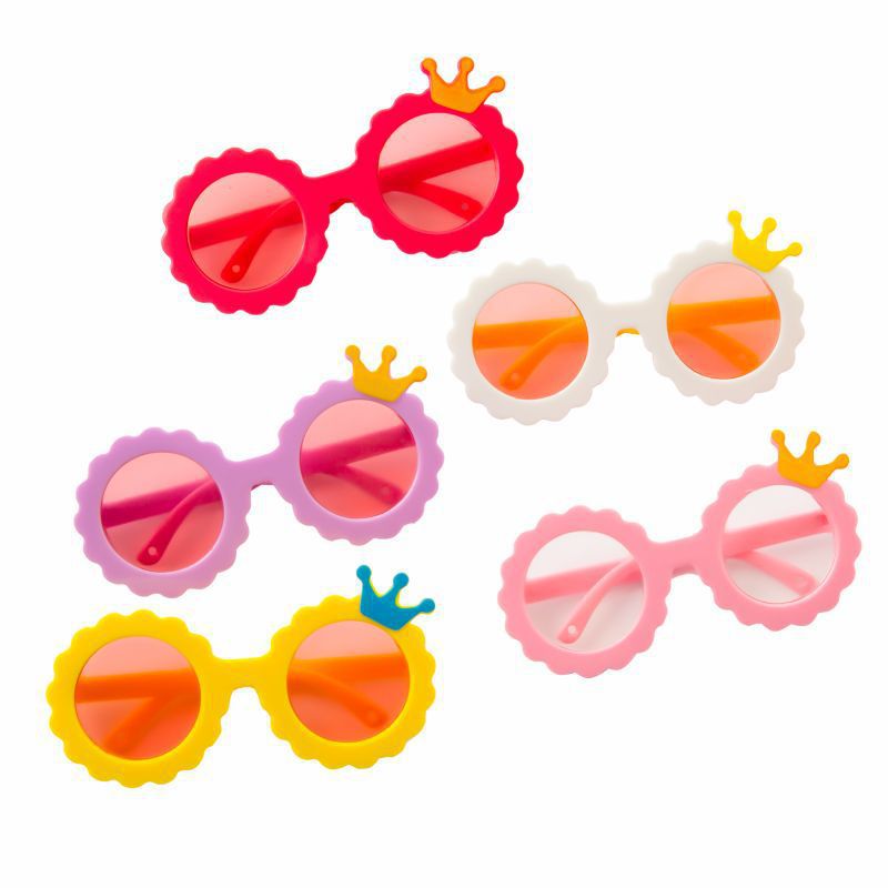Plastic Round-Frame Sunglasses, for dogs and cats.