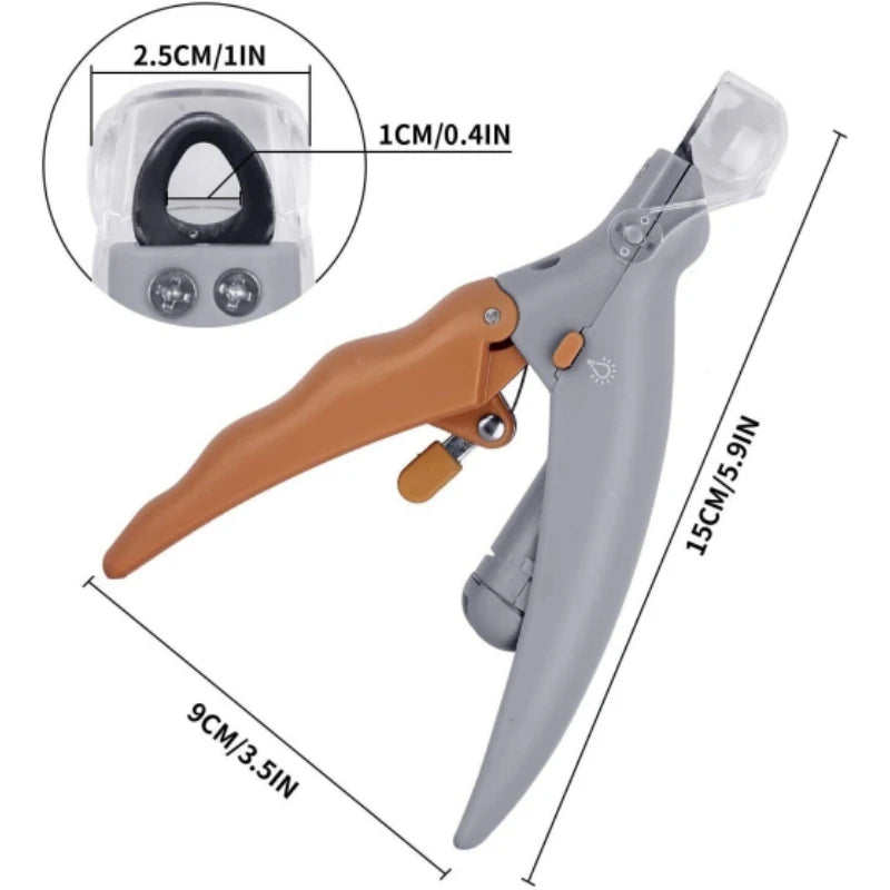 LED Light-Up Nail Clipper, for dogs and cats.