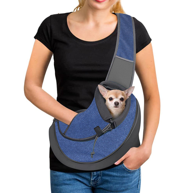 Breathable Mesh Shoulder Carrier Bag, for dogs.