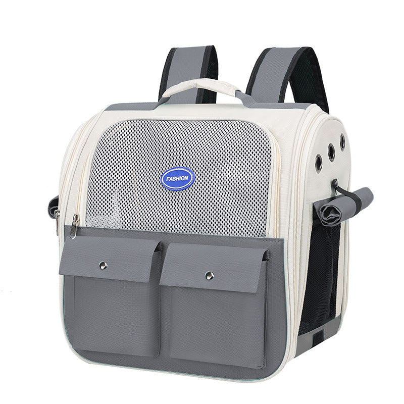 Breathable Oxford Cloth Backpack, for dogs and cats.