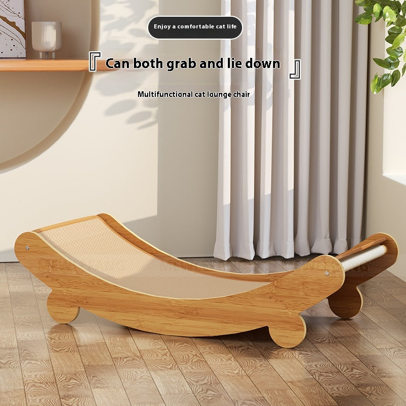 Sisal Scratch Board Recliner Lounge Bed, for cats.