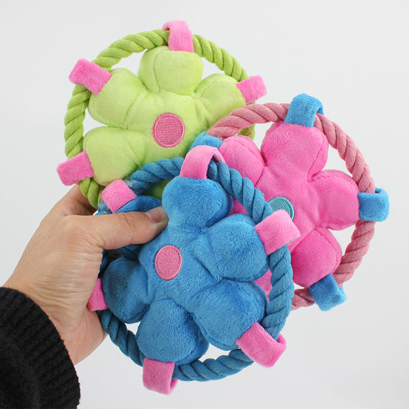 Squeaky Plush Animal-Shape Chew Toy, for dogs.