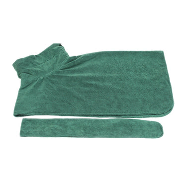 Absorbent Dog Bathrobe – Quick-Dry Microfiber Towel Coat with Belt – features