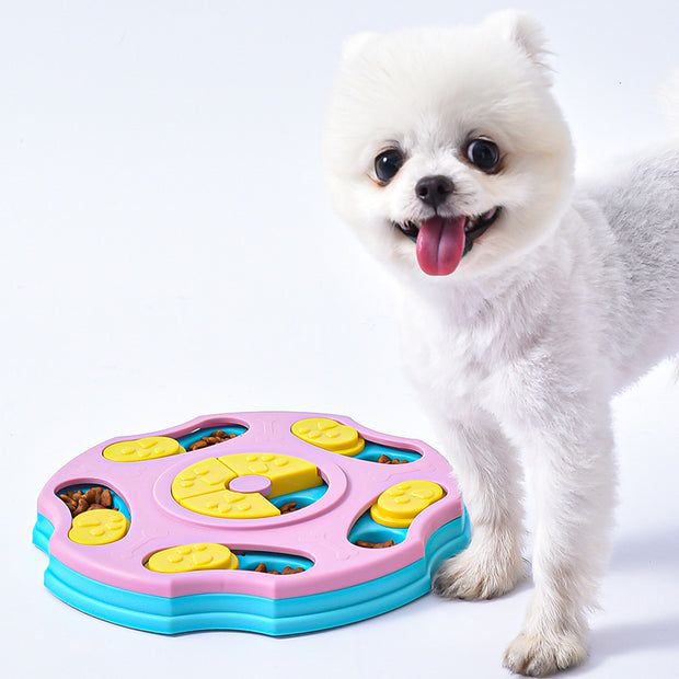 Vocalizing Slow Feed Pet Bowl – Sniffing Toy Feeder – side view