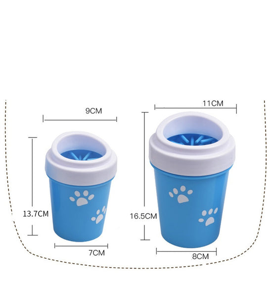 Silicone Dog Paw Cleaner Cup – Portable Foot Wash for Muddy Paws – side view