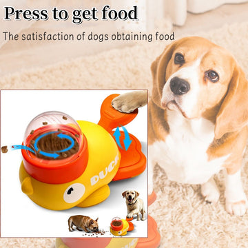 Duck Puzzle Feeder – Interactive Treat Dispenser for Dogs – side view