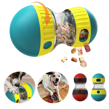 Food-Dispensing Dog Tumbler – Treat Puzzle Toy for Interactive Feeding – side view