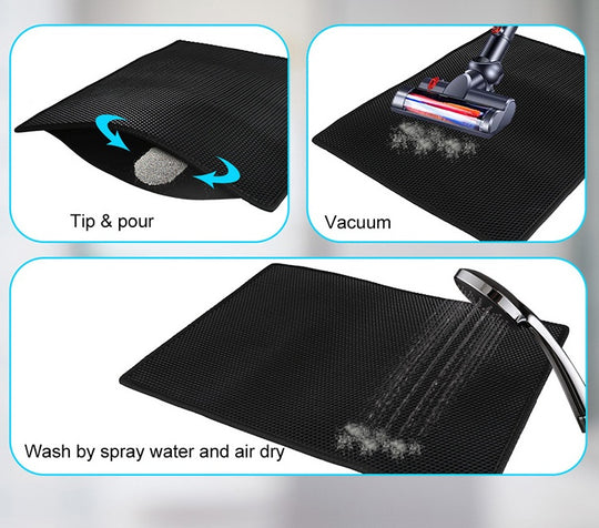 Cat Litter Mat – Honeycomb Waterproof Urine-Proof Pad – side view