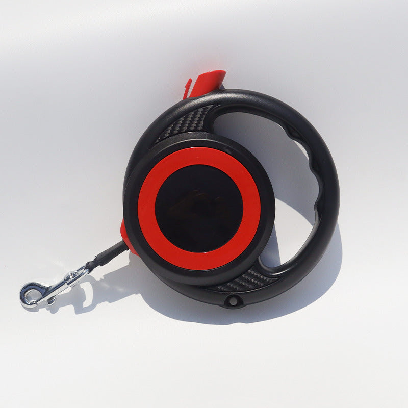 Retractable Dog Leash with Push-Button Control, 5m, for dogs.