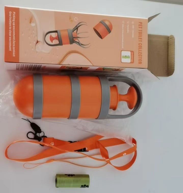 Portable Waste Bag Dispenser with Refill Roll for Dogs