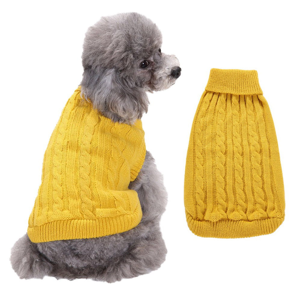 Solid Color Acrylic Sweater for Puppies and Small Dogs