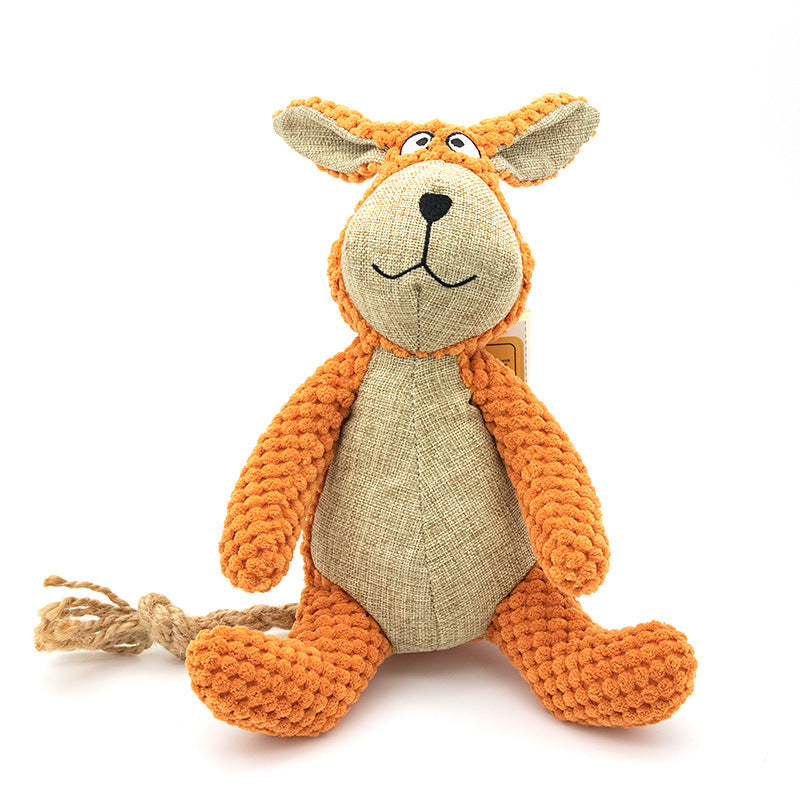 Plush Animal Squeaky Chew Toy, for dogs.