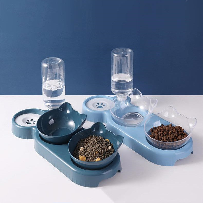 Snail-Shaped Anti-Tip Cat Feeding Bowl, Three Colors
