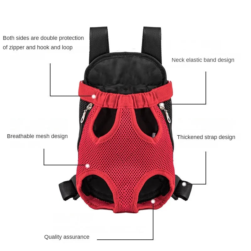 Adjustable Breathable Dog Carrier Backpack for Hiking