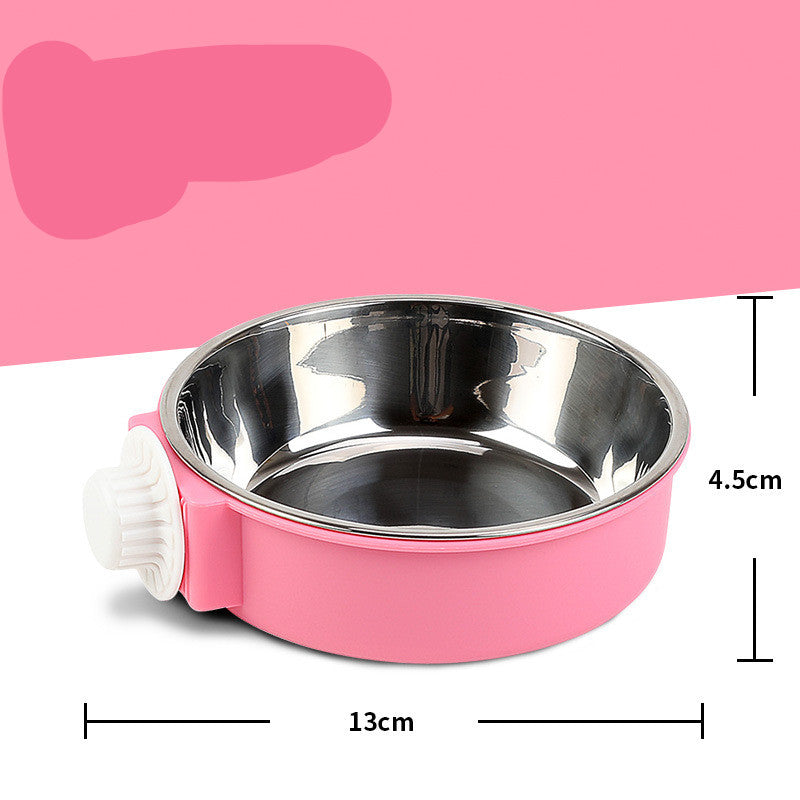 Cage-Mount Food and Water Bowl, for dogs and cats.