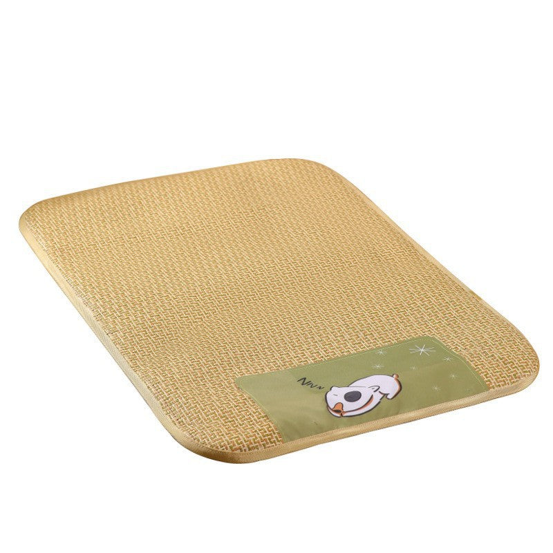 Cooling Rattan Weave Sleeping Mat for Dogs and Cats