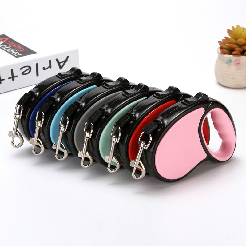 Retractable Dog Leash, 3 or 5 Meters, Six Colors, for dogs.