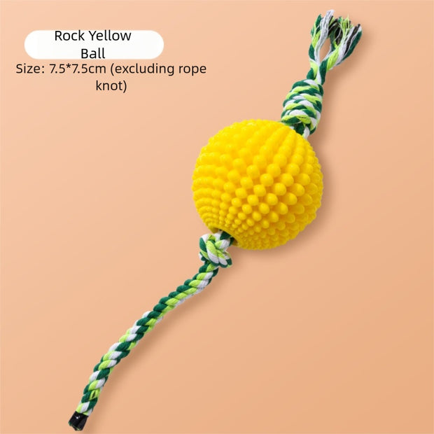 Corn Knot Dog Chew Toy – Teeth Cleaning Rope Ball for Small & Large Dogs – packaging