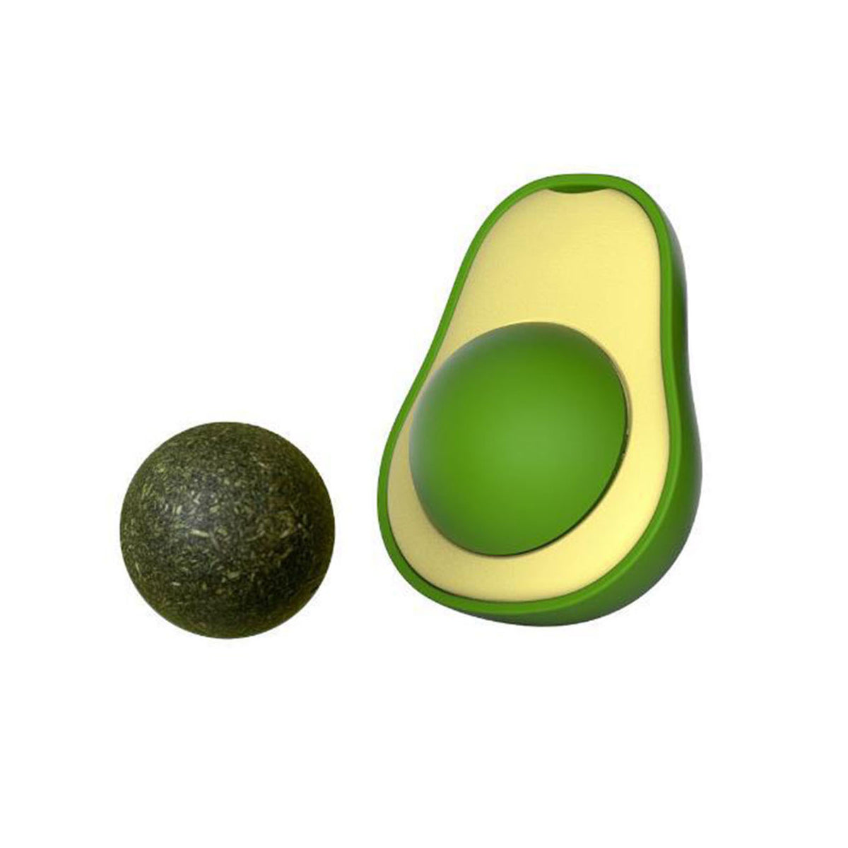 Avocado-Shaped Catnip Chew Toy, for cats.