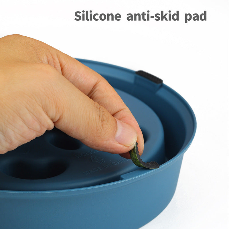 Slow-Feed Plastic Rice Bowl, for dogs.