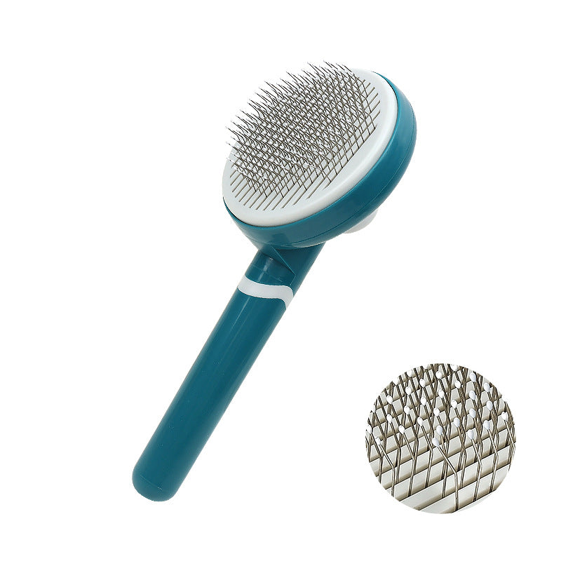 Self-Cleaning Pet Grooming Comb for Loose Hair, for dogs and cats.