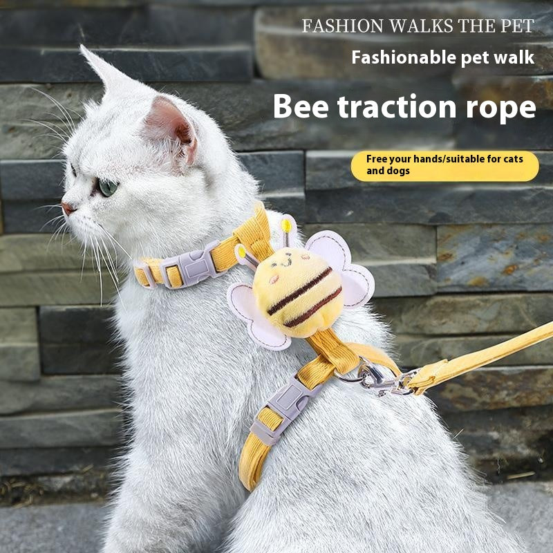 1.2-Meter Leash and Chest Strap Set, for dogs and cats.