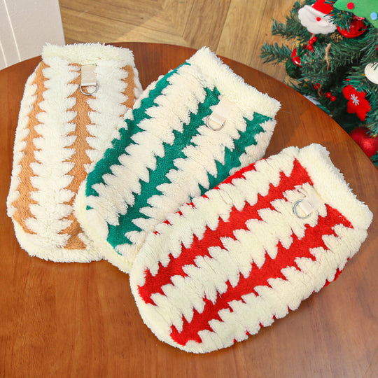 Fleece Dog Sweater for Golden Retrievers – Warm Winter Hoodie – side view