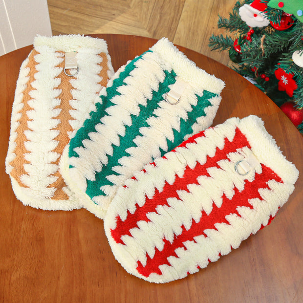 Fleece Dog Sweater for Golden Retrievers – Warm Winter Hoodie – side view