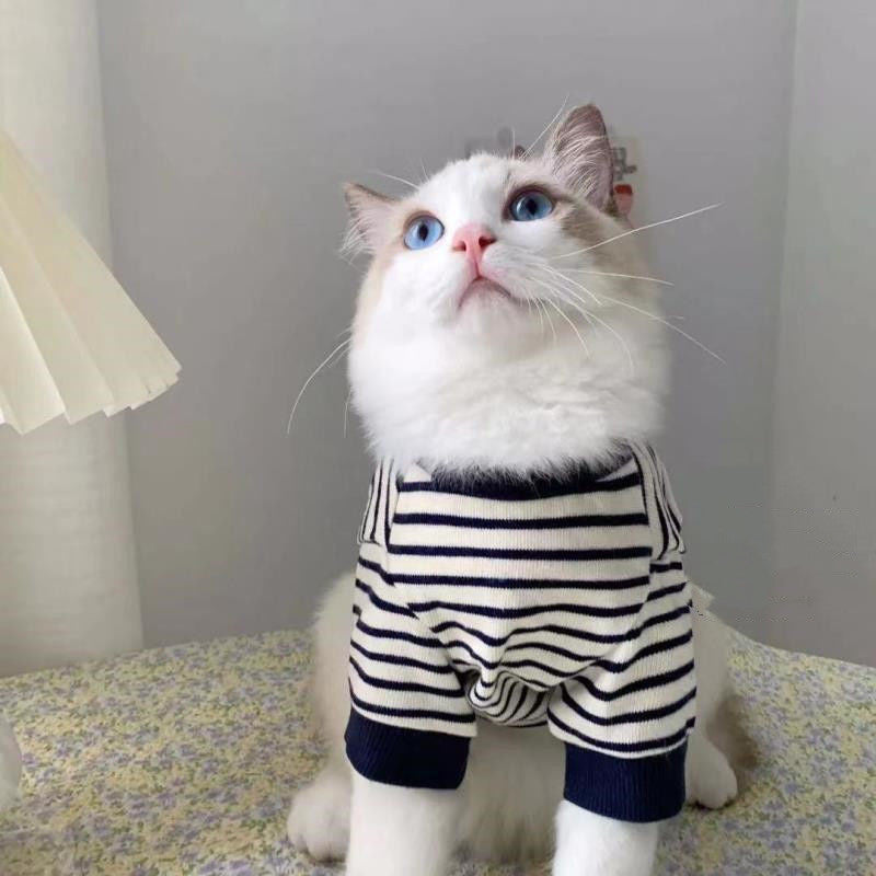 Winter Striped Sweater Vest, for dogs and cats.