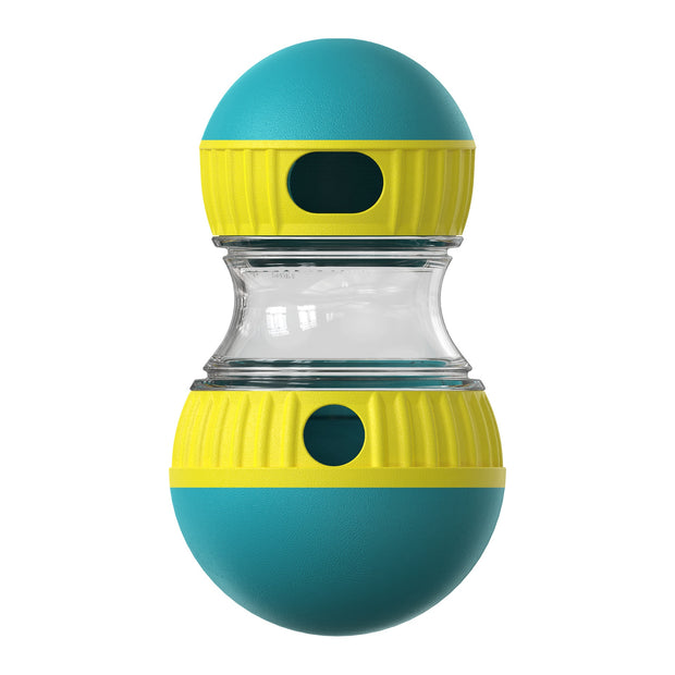 Food-Dispensing Dog Tumbler – Treat Puzzle Toy for Interactive Feeding – pet wearing