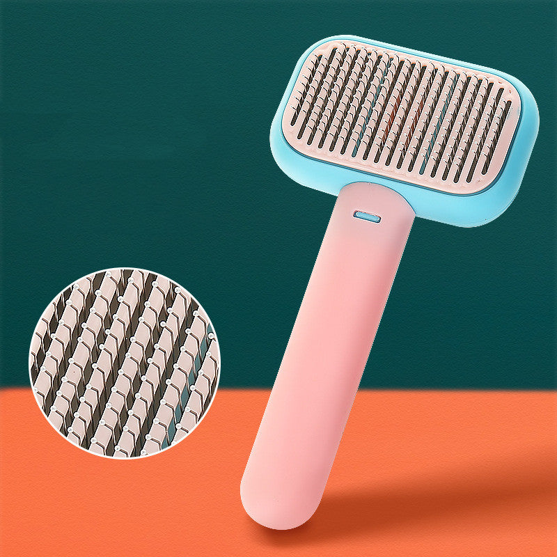 New Pet Cat Dog Hair Brush Hair Massage Comb Open-Knot Brush Grooming Cleaning Tool Stainless Steel Comb - kindoPet