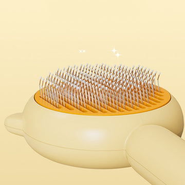 Pet Massage Grooming Brush – Hair Removal Comb for Cats & Dogs – detail view
