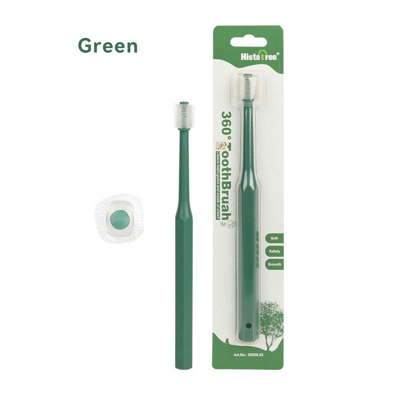 360-Degree Oral Cleaning Toothbrush, for dogs and cats.