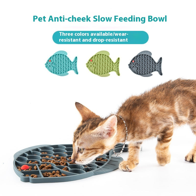 Silicone Slow Feeding Bowl, for dogs and cats.
