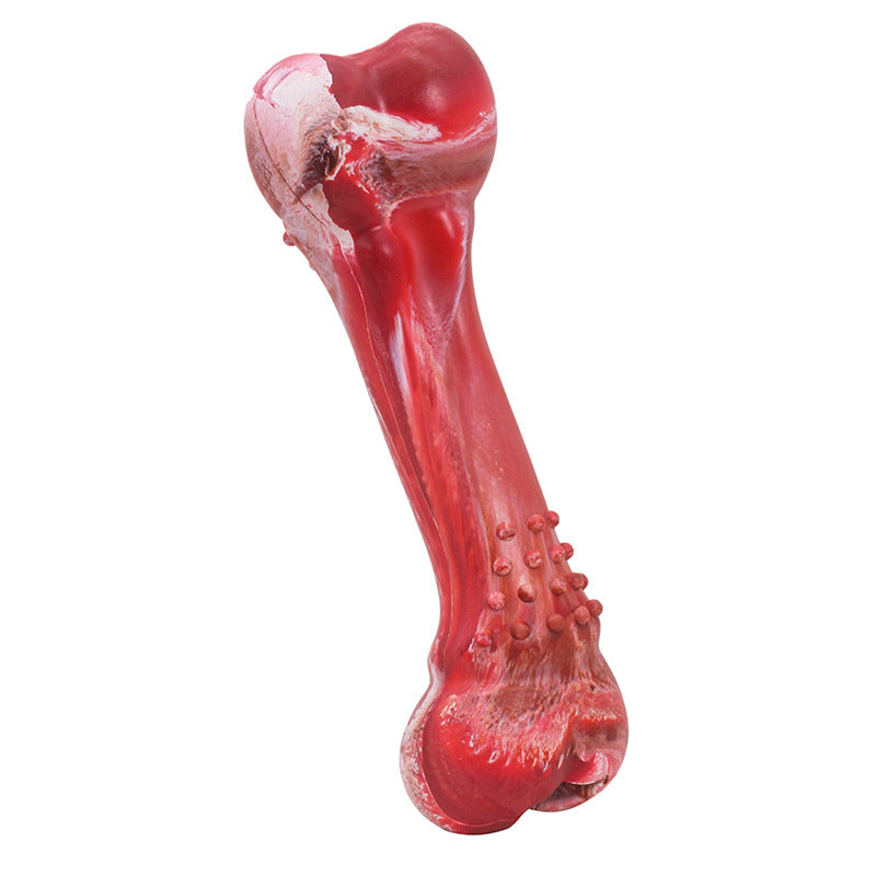 Rubber Bone Chew Toy with Squeaker for Medium and Large Dogs, for dogs.