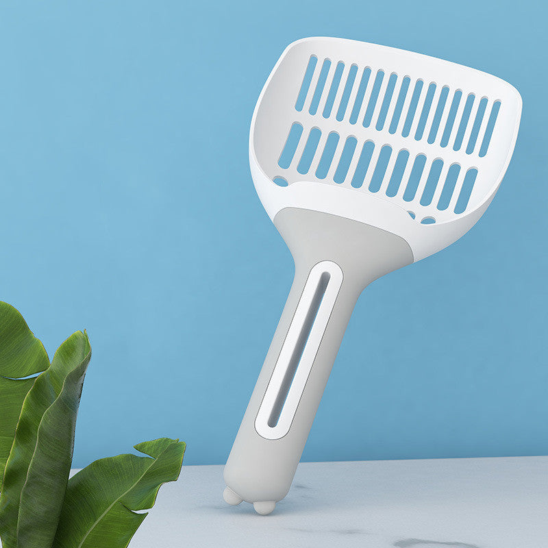 Long-Handle Cat Litter Scoop with Rolling Tail Design, for cats.