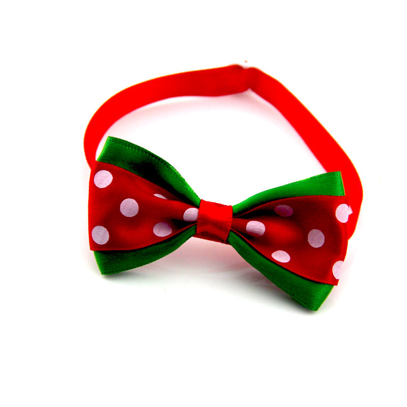 Adjustable Dot Bow Tie Accessory, for dogs and cats.