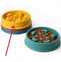 Slow-Feed Plastic Rice Bowl, for dogs.