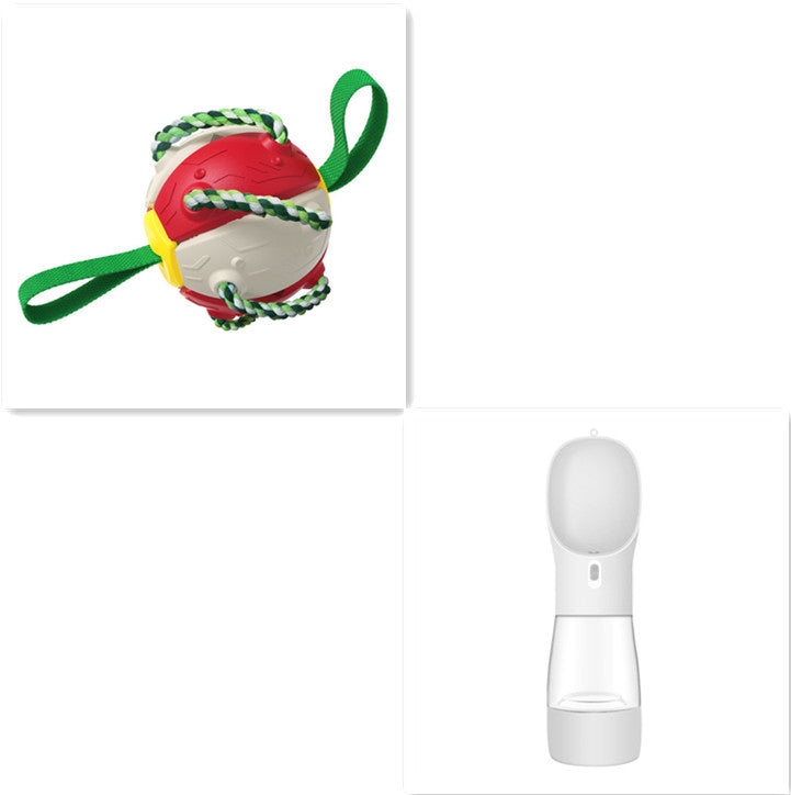 Interactive Dog Football Soccer Ball With Tabs Inflated Training Toy Outdoor Border Collie Balls Pet Products - kindoPet