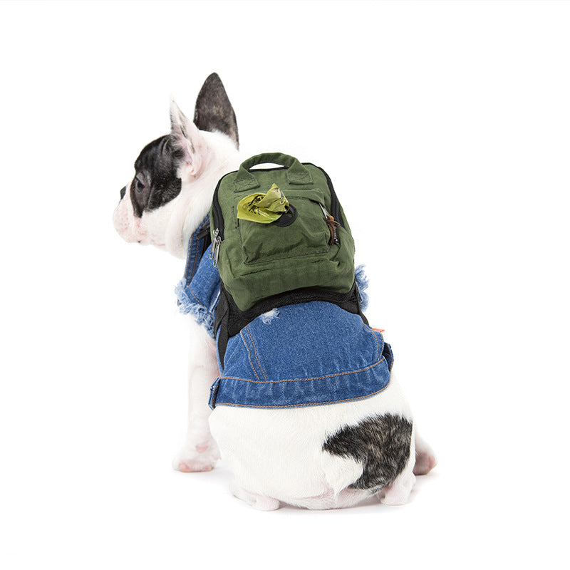 Washable Square Pet Backpack, for dogs.