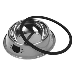Non-Slip Stainless Steel Food Bowl, for cats.