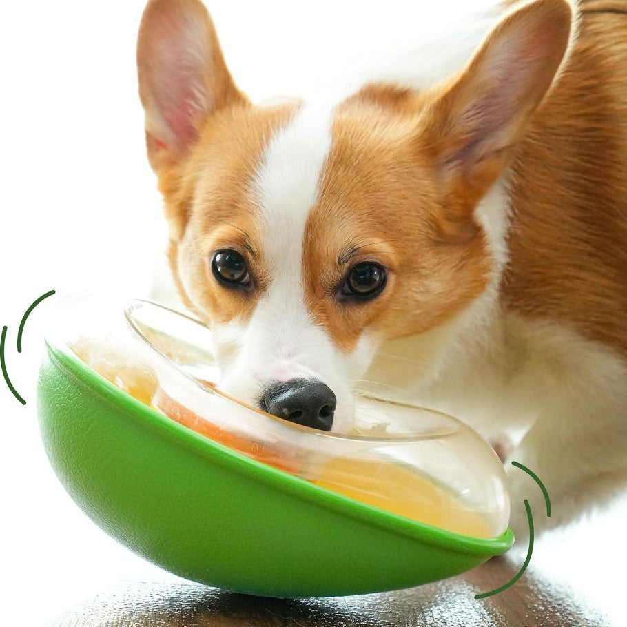 Avocado-Shaped Anti-Tip Feeding Bowl for Pets