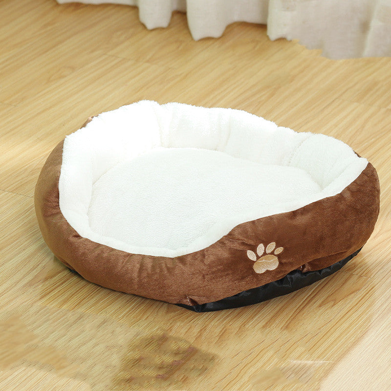 Round Removable-Cover Pet Bed, for dogs and cats.
